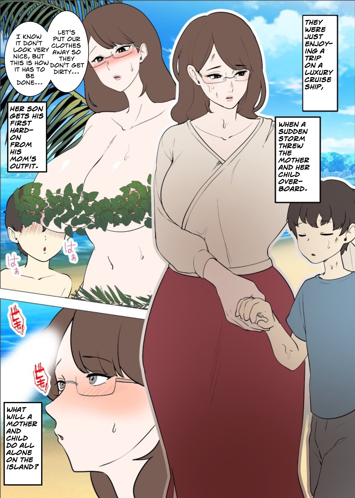 Mama to Musuko ga Mujintou de Love Love Sex suru Hanashi | A Story of a Mom and Her Son's Lovemaking on a Uninhabited Island - Foto 2