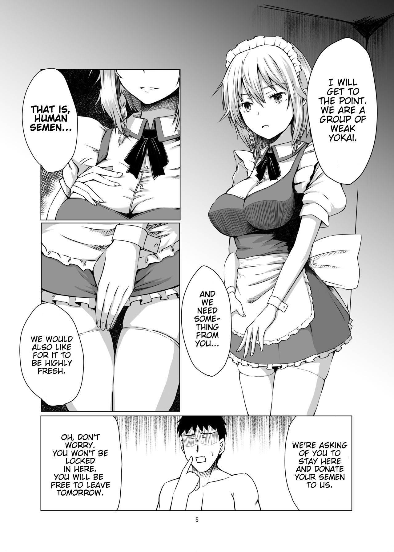 Sakuya-san ni Tantan to Sakusei Sareru Manga | A manga where Sakuya-san calmly squeezes your sperm - Foto 4