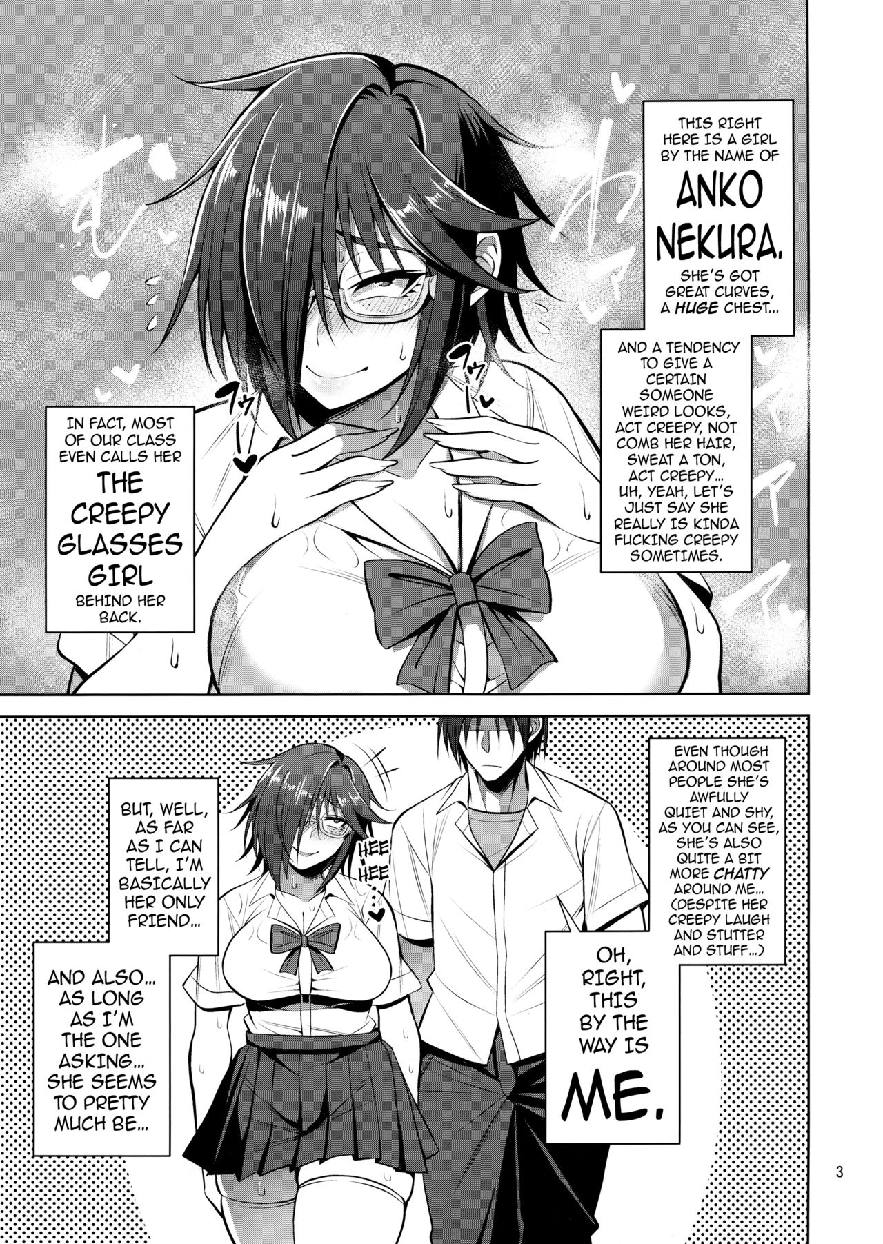 Nekura Megane ♀ no Hon | The Creepy Glasses Girl Book - Foto 2