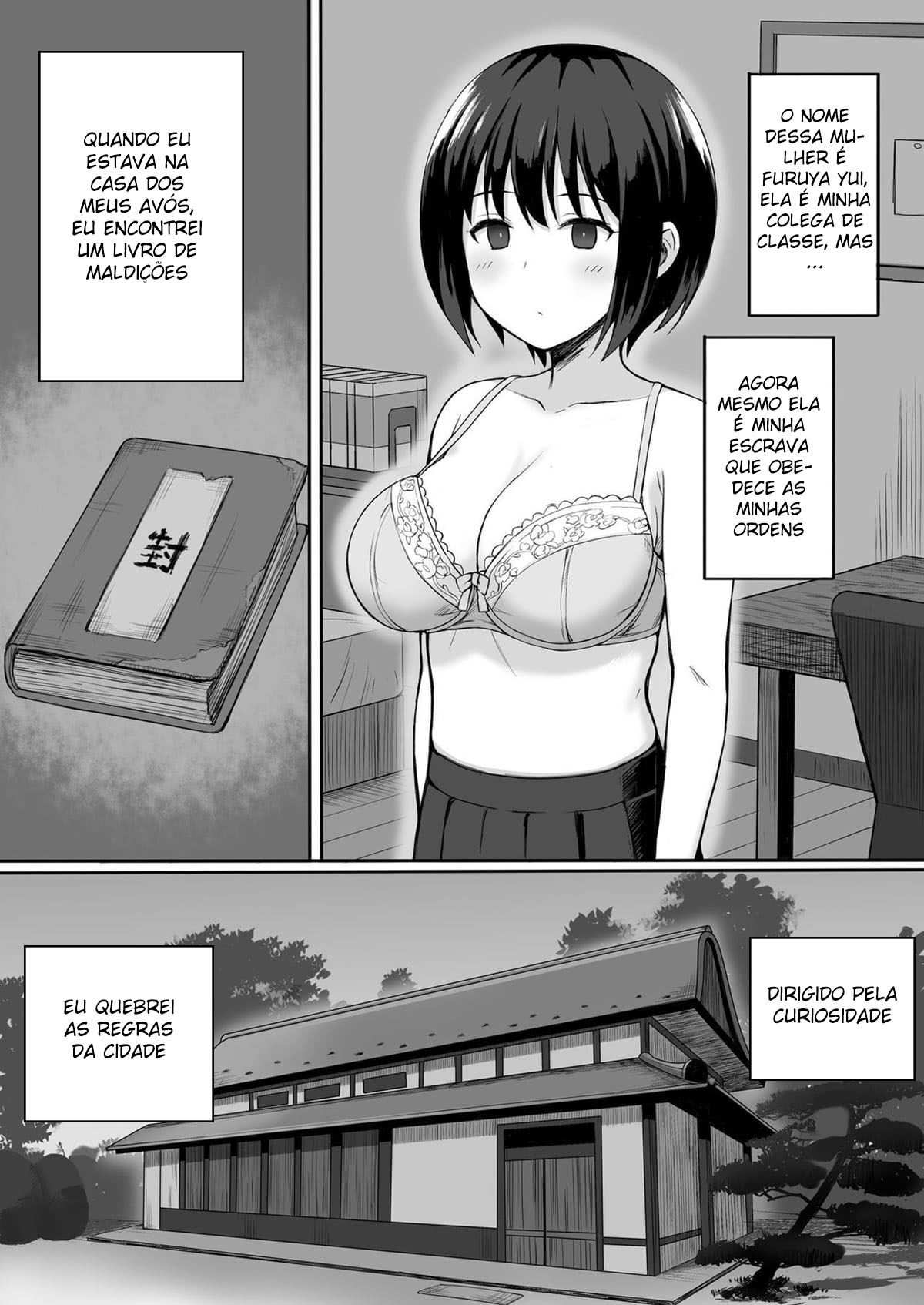 A História de Como Tornei Minha Colega de Classe o meu Onahole Através de uma Maldição de Obediência