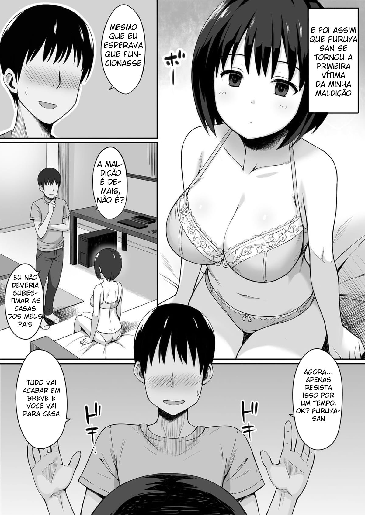 A História de Como Tornei Minha Colega de Classe o meu Onahole Através de uma Maldição de Obediência