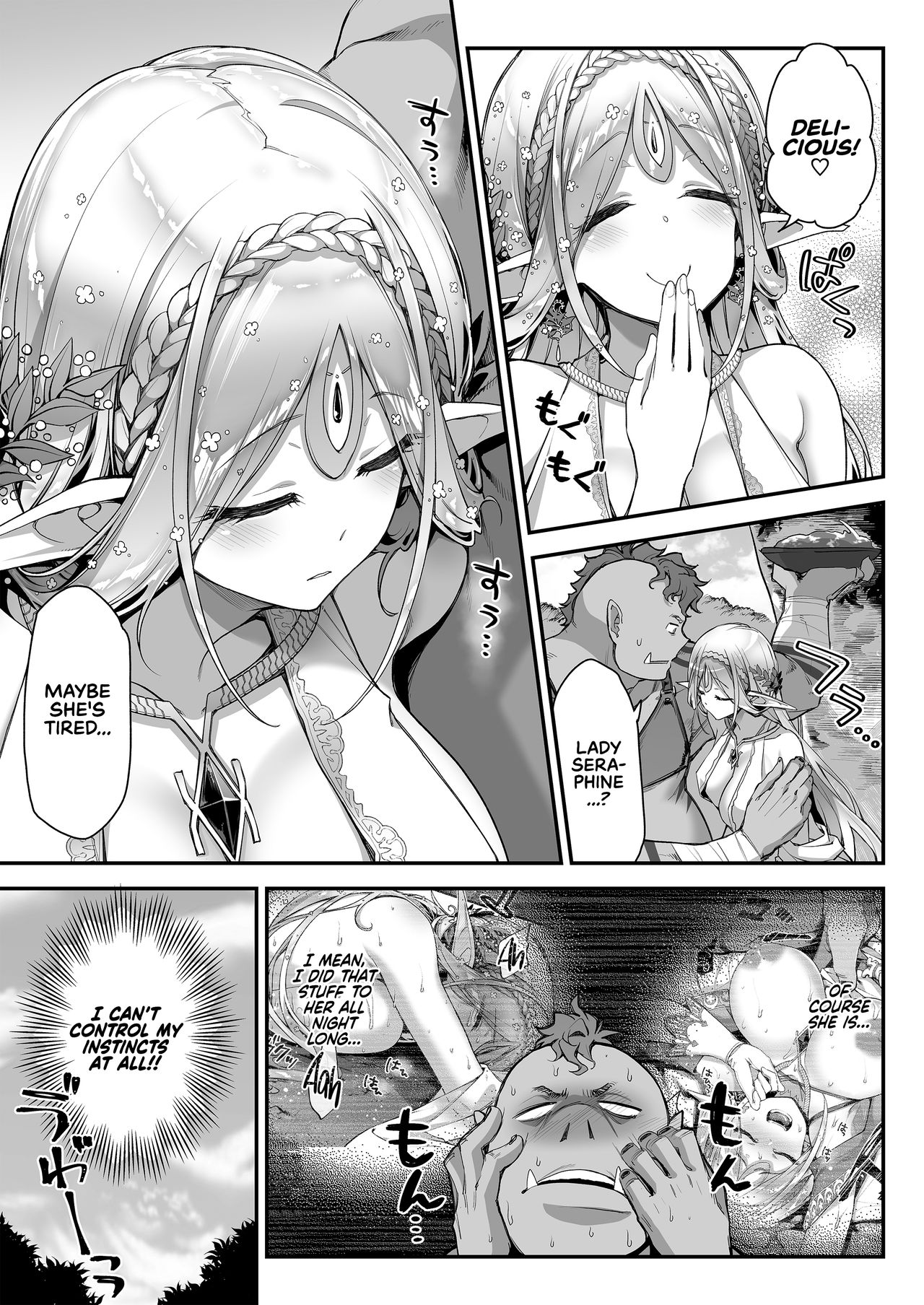 Midara na Elf-san wa Orc-kun ga Osuki | The Lewd Elf likes the Orc - Foto 14