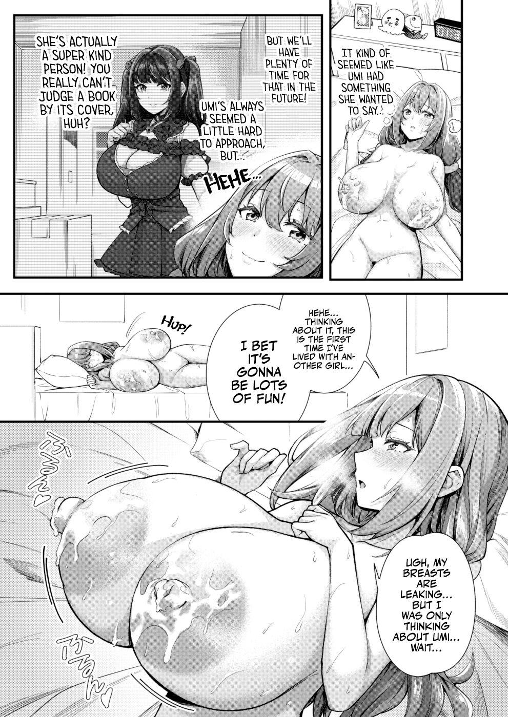 Mega Busty Breastmilk Constitution Me & Jirai-style Fashion Futanari Dickgirl's Cohabitation Life