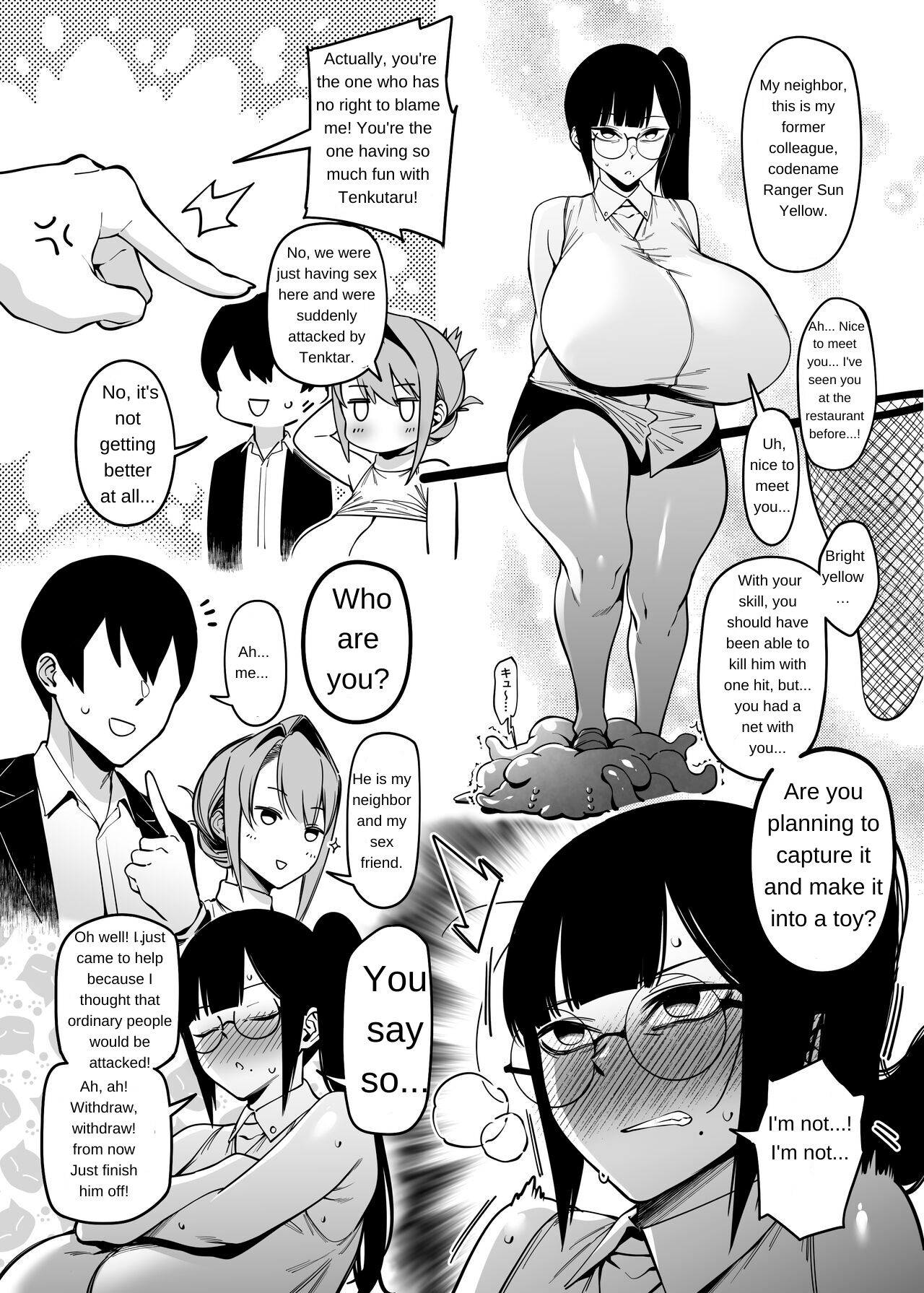 Otonari-san wa Yami Soshiki ni Nikutai Kaizou sareta Moto Seigi Sentai Member deshita 3