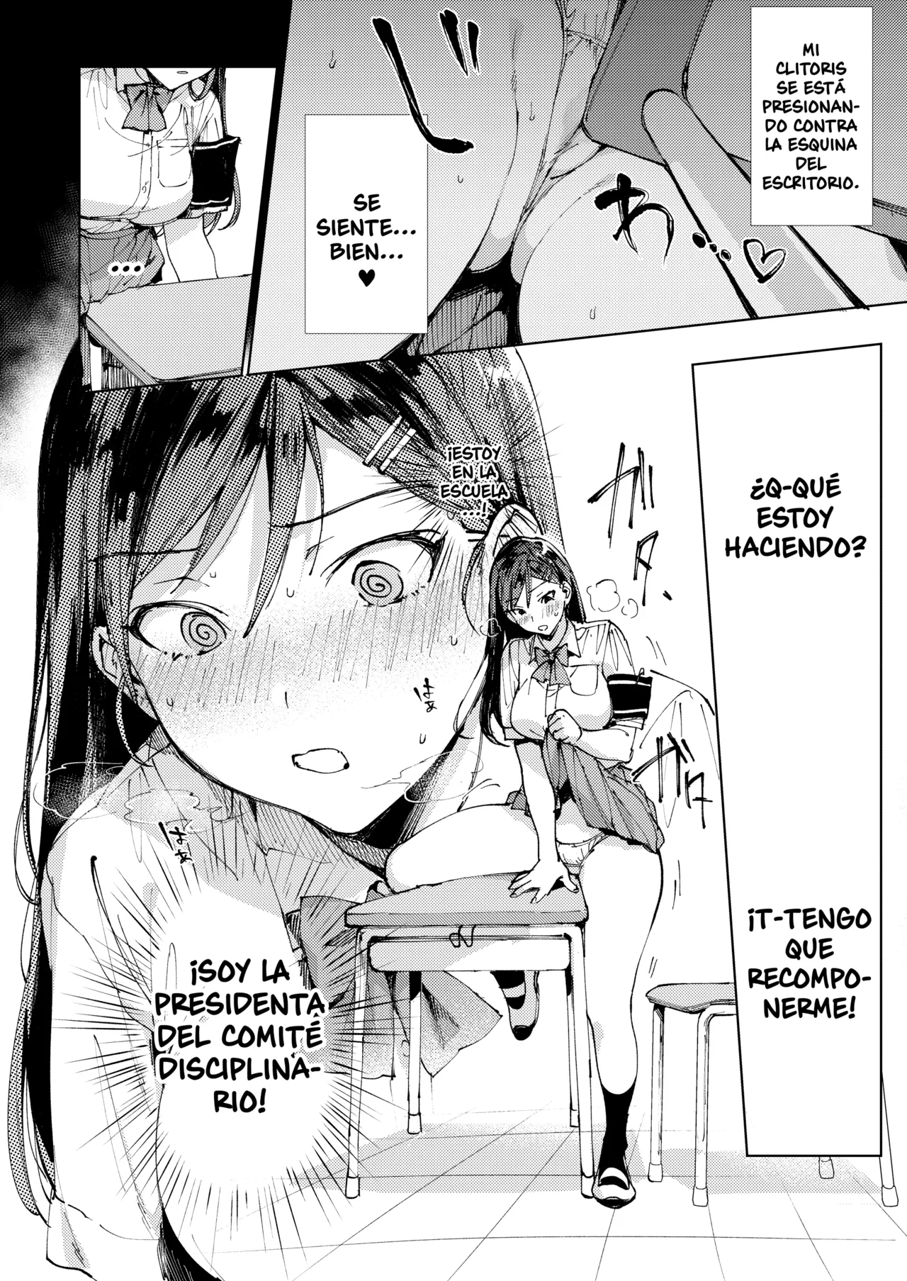 Kiritsu ni Kibishii Fuuki Iinchou wa Kounai de Himitsu no Dosukebe Onanie ga Yamerarenai! | La Estricta Presidenta del Comité Disciplinario no Puede Dejar de Masturbarse en la Escuela! - Foto 11