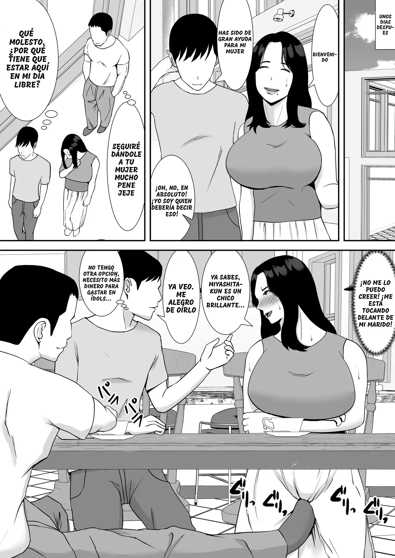 Ore no Koto o Gomi Atsukai Suru Mucchimuchi no Hitozuma Onna Joushi ga Ochiru made｜Haciendo que mi Molesta Jefa, quien me Trata como Basura, Sucumba ante mi Polla - Foto 16
