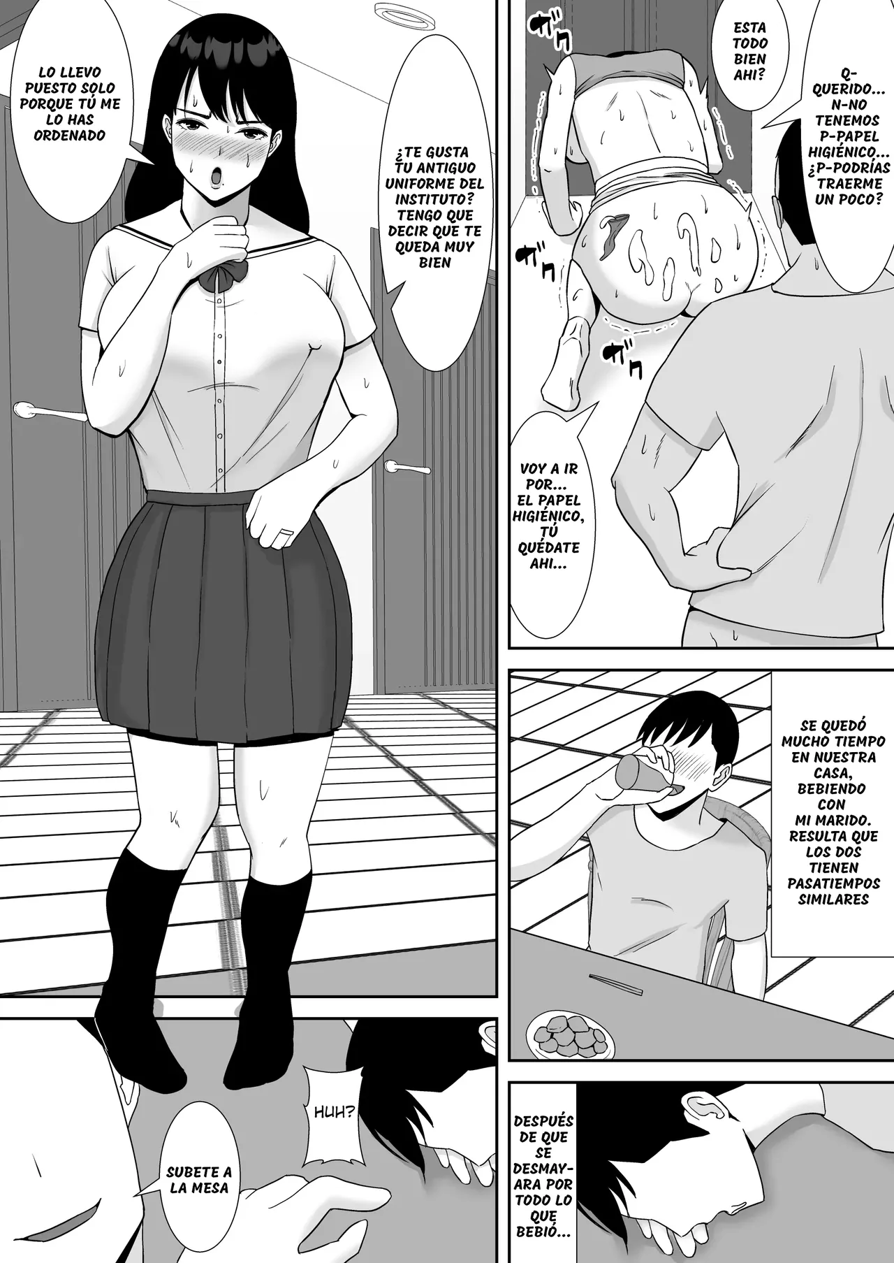 Ore no Koto o Gomi Atsukai Suru Mucchimuchi no Hitozuma Onna Joushi ga Ochiru made｜Haciendo que mi Molesta Jefa, quien me Trata como Basura, Sucumba ante mi Polla - Foto 21