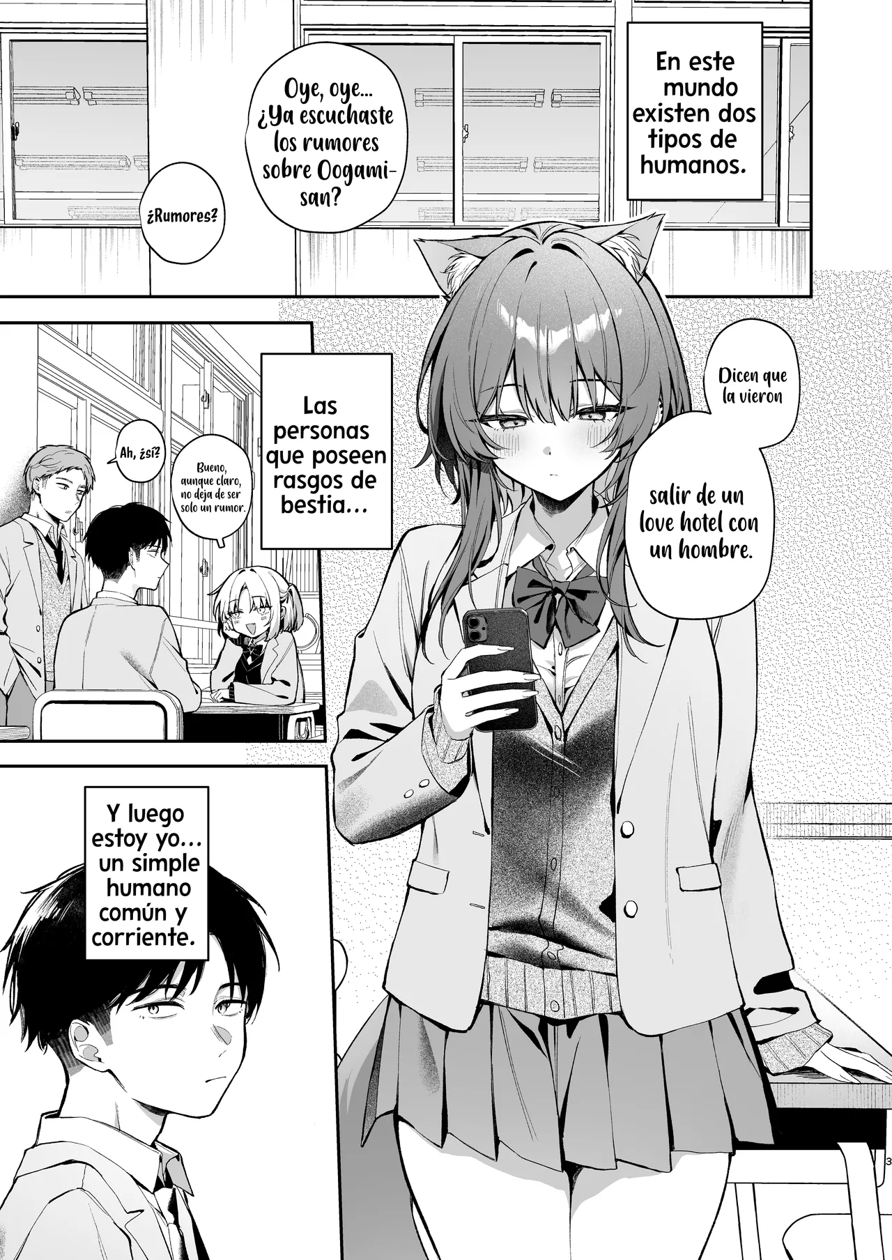 Oogami-san to Hishokusha no Ore｜Me convertí en la presa de Oogami-san - Foto 3
