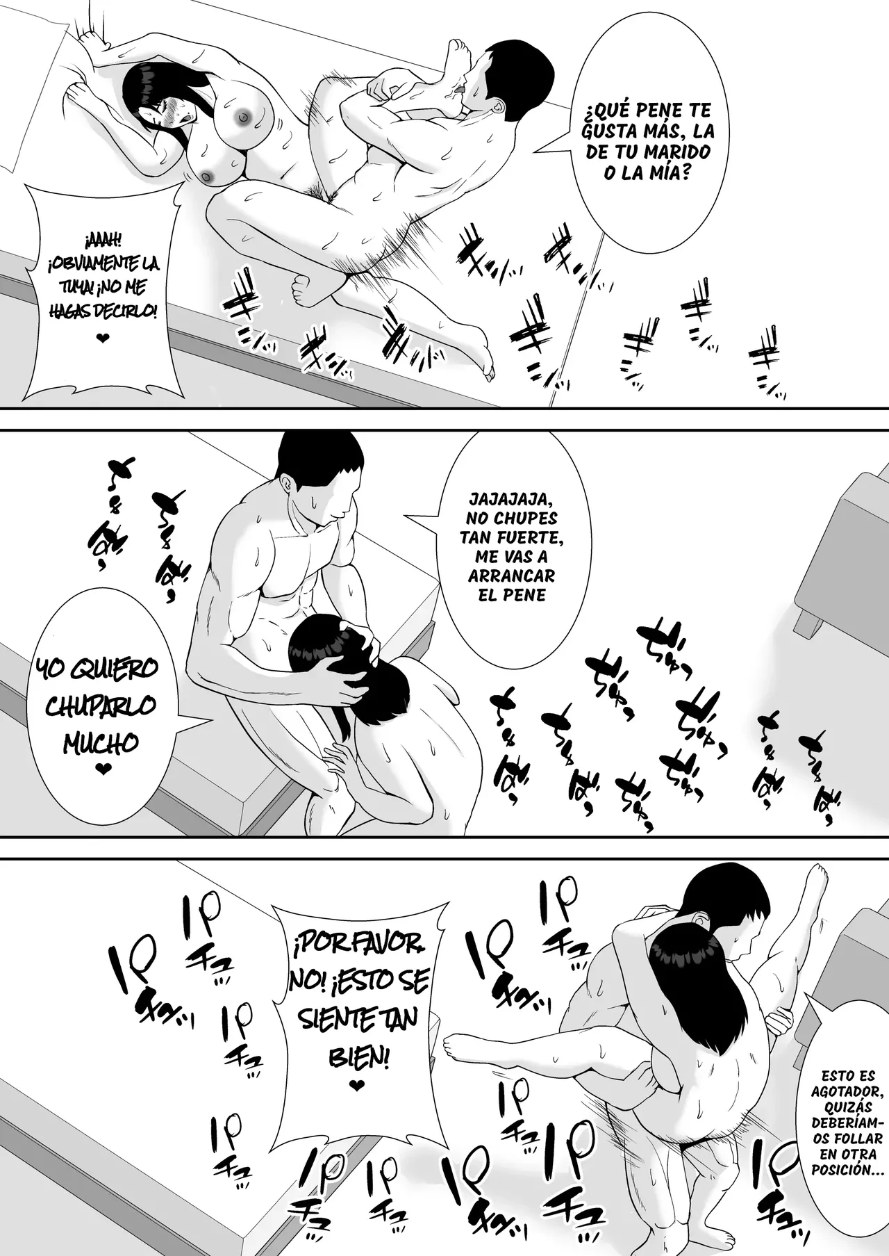 Ore no Koto o Gomi Atsukai Suru Mucchimuchi no Hitozuma Onna Joushi ga Ochiru made｜Haciendo que mi Molesta Jefa, quien me Trata como Basura, Sucumba ante mi Polla - Foto 44
